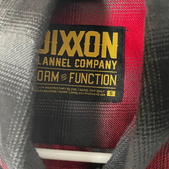 Dixxon Flannel - Gray & Red - Small - Picture 2 of 3